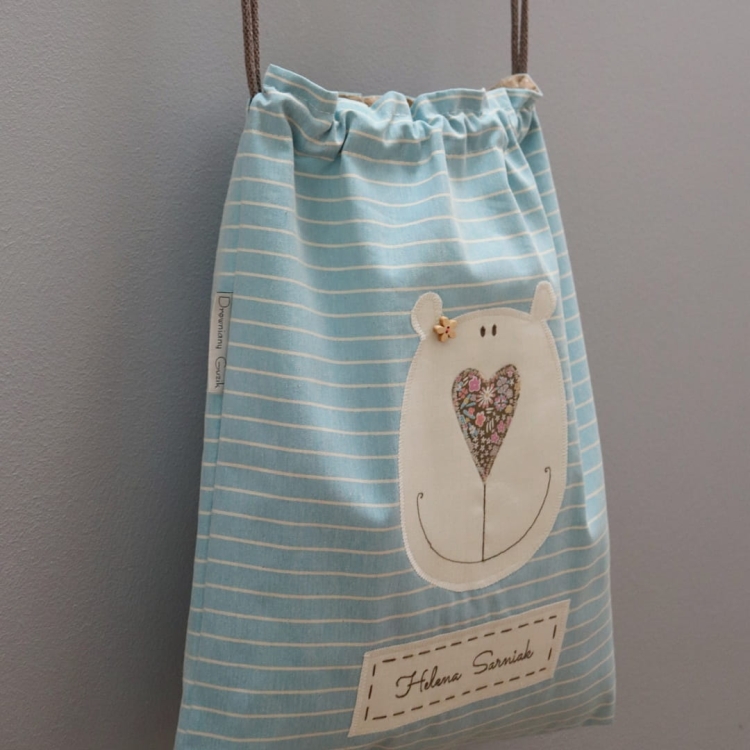 worek do przedszkola dla dziewczynki