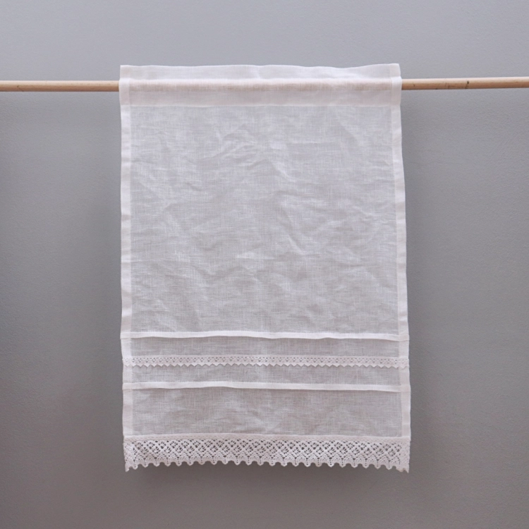 firana RUSTICO - zawieszona na tunel na karniszu