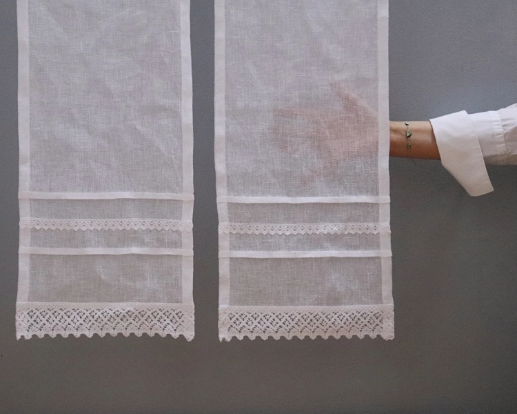 firana RUSTICO - zazdrostki transparentne, pięknie filtrują światło